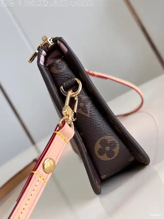 Rep ladies VUITTON Lexington Pouch-21.5*13*4.5CM LOUIS 0213