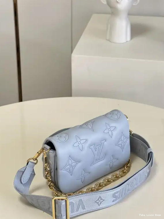 Rep ladies VUITTON ON LOUIS BUBBLEGRAM STRAP WALLET 0214