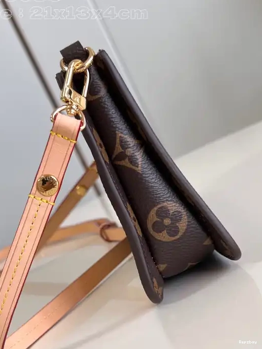 Rep ladies VUITTON Lexington Pouch-21.5*13*4.5CM LOUIS 0213