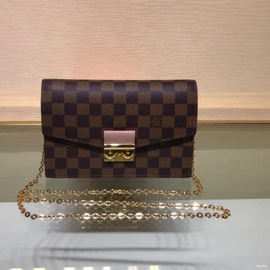 LOUIS VUITTON CHAIN WALLET CROISETTE 0302