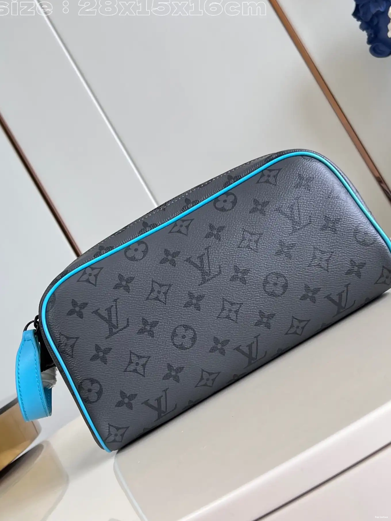 Fake Louis Bags LOCKER LOUIS KIT bag-23*13*12CM VUITTON DOPP 0303