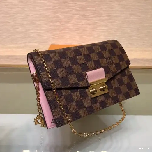 Fake Louis Bags LOUIS VUITTON CHAIN WALLET CROISETTE 0302