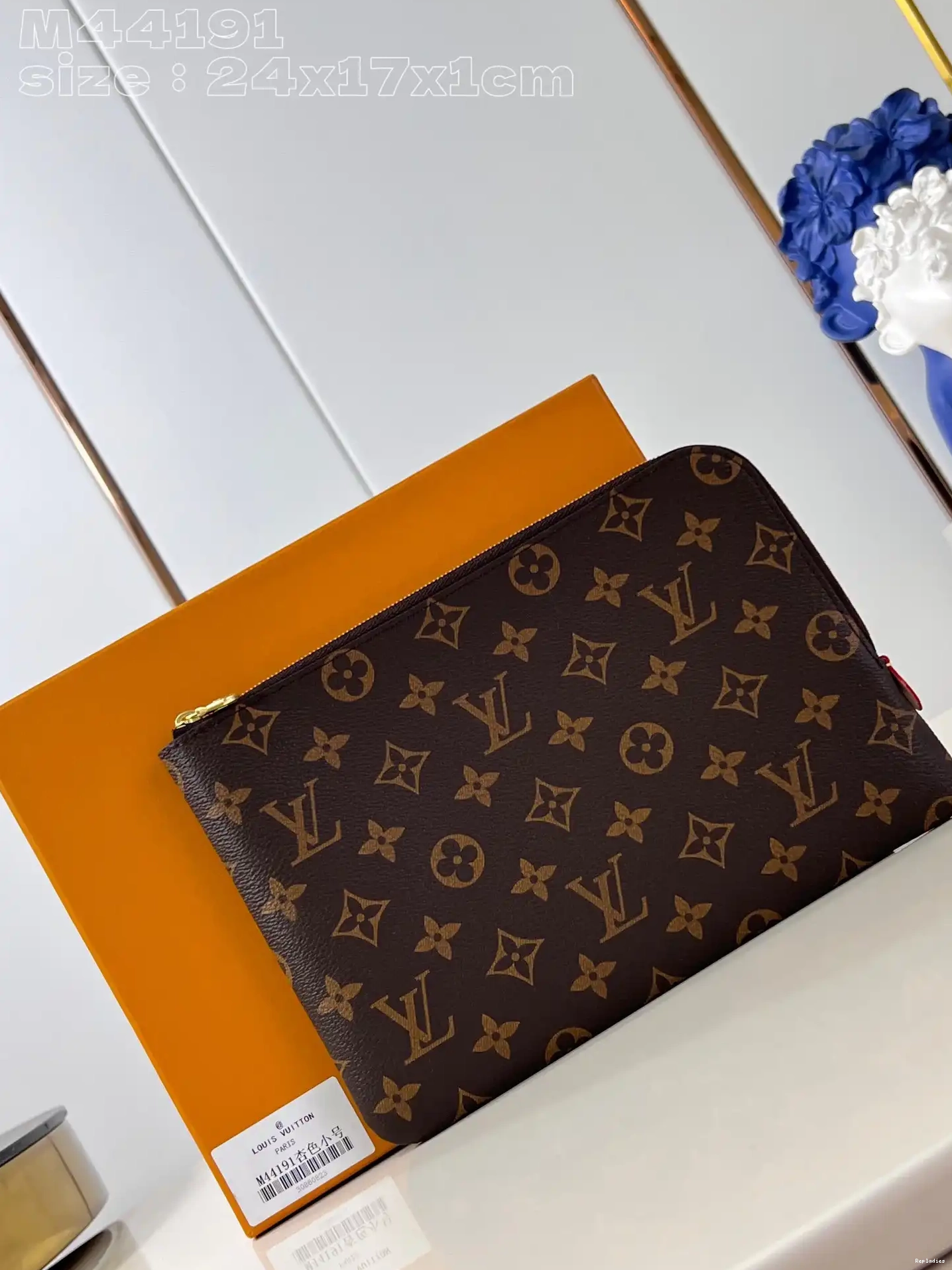 LOUIS JOUR-24*17*1cm VUITTON POCHETTE 0303