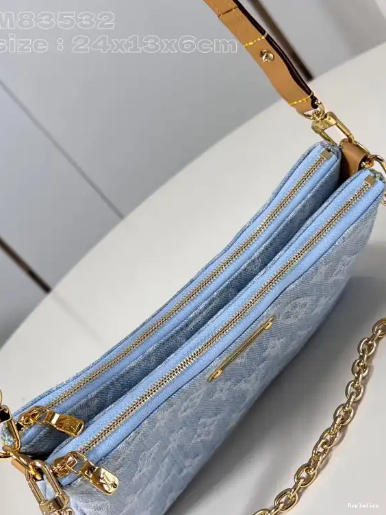 Repzbay LOUIS double VUITTON Liv pochette -24.5*13.5*6.5CM 0301