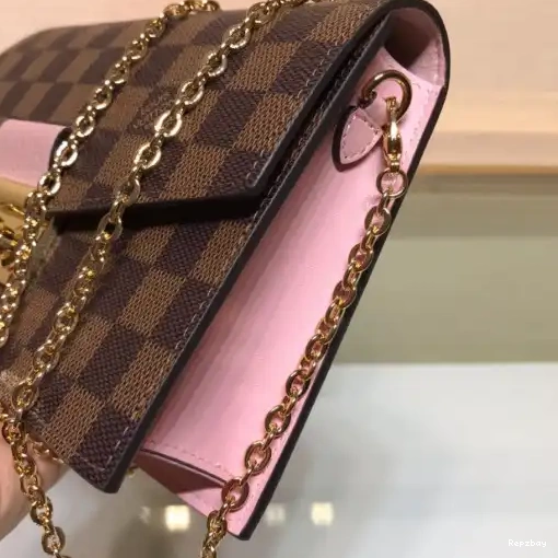 Fake Louis Bags LOUIS VUITTON CHAIN WALLET CROISETTE 0302